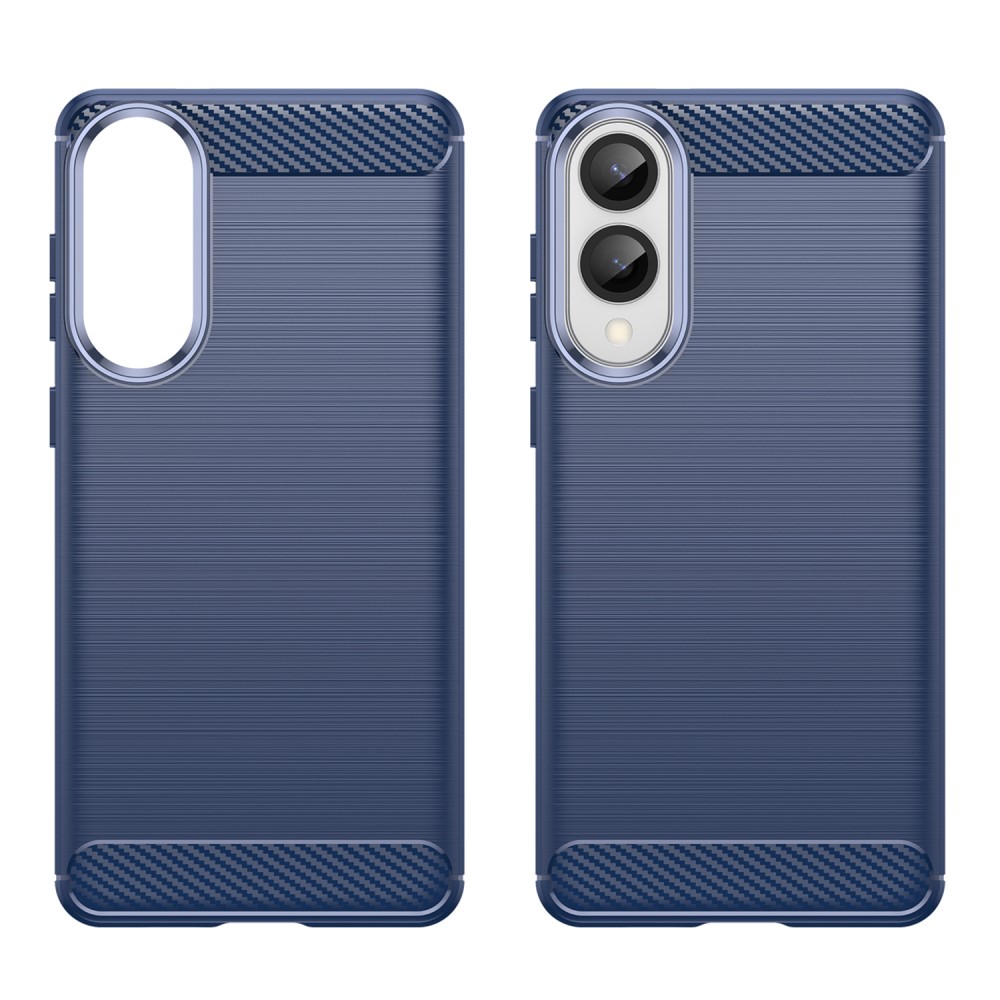Samsung Galaxy S25 Edge Skal Borstad Stål Blå
