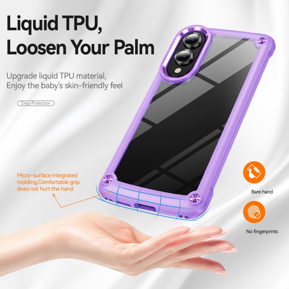 Samsung Galaxy S25 Edge Skal Xtreme Shockproof Hybrid Lila