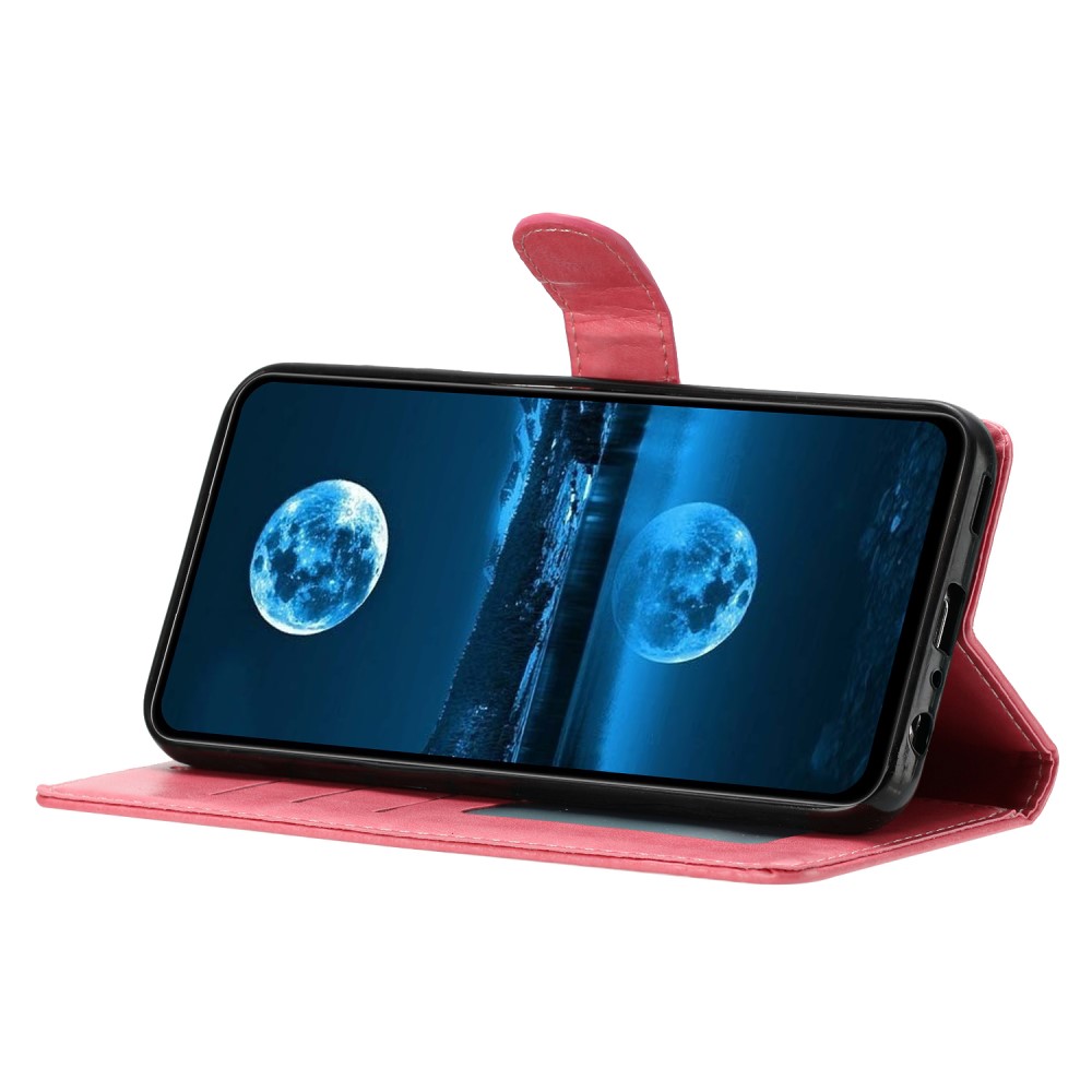 Samsung Galaxy S25 Edge Fodral Läder Rosa