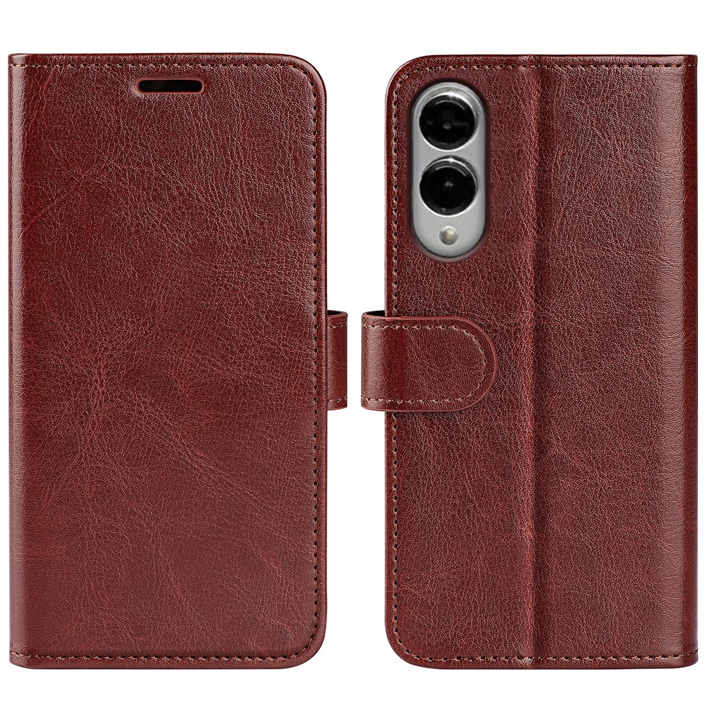 Samsung Galaxy S25 Edge Fodral Crazy Horse Läder Brun