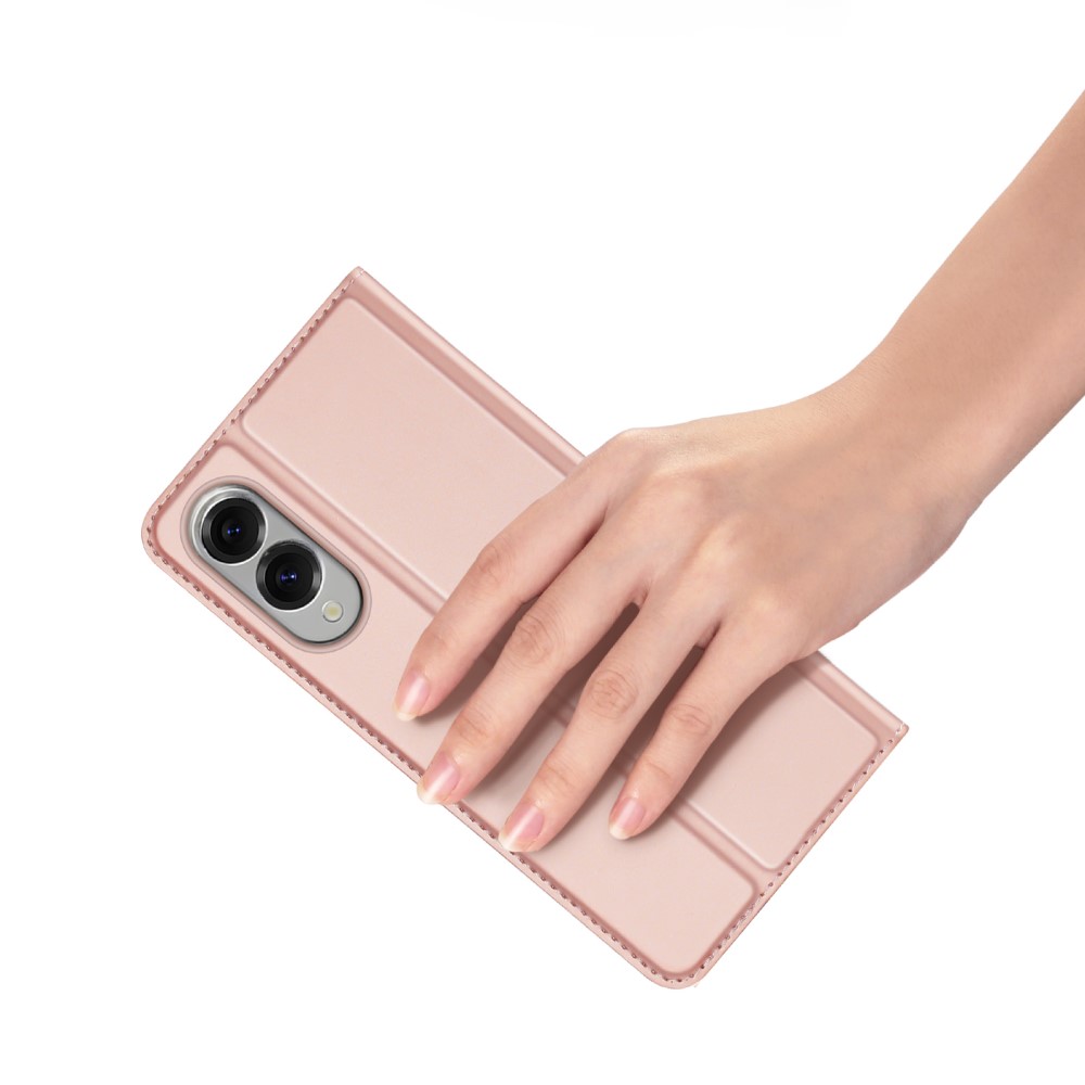 DUX DUCIS Samsung Galaxy S25 Edge Fodral Skin Pro Roséguld