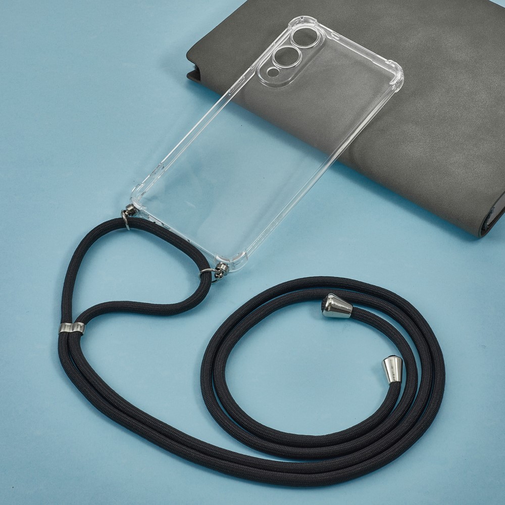 Samsung Galaxy S25 Edge Skal Med Mobilsnöre Transparent