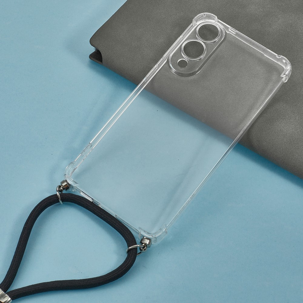 Samsung Galaxy S25 Edge Skal Med Mobilsnöre Transparent