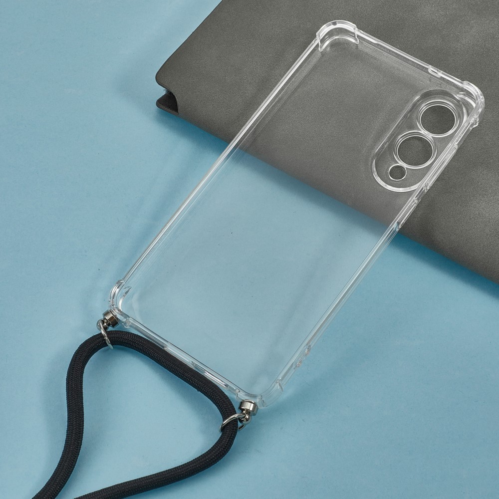 Samsung Galaxy S25 Edge Skal Med Mobilsnöre Transparent