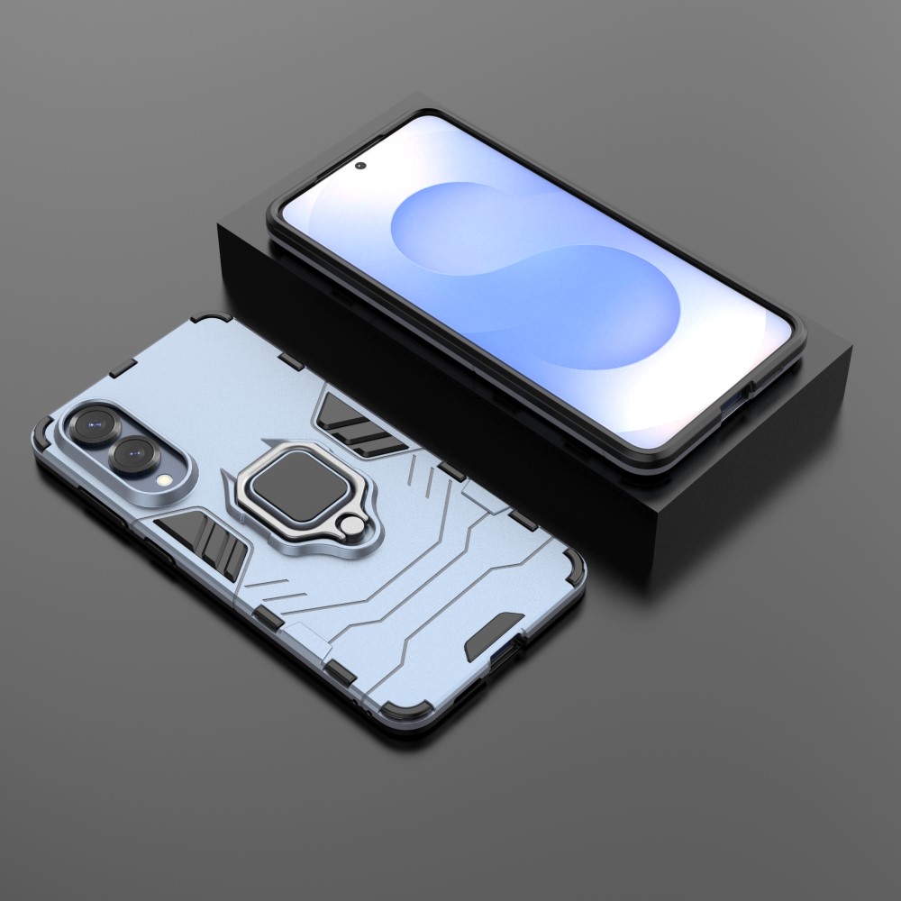 Samsung Galaxy S25 Edge Skal Ring Hybrid Armor Blå