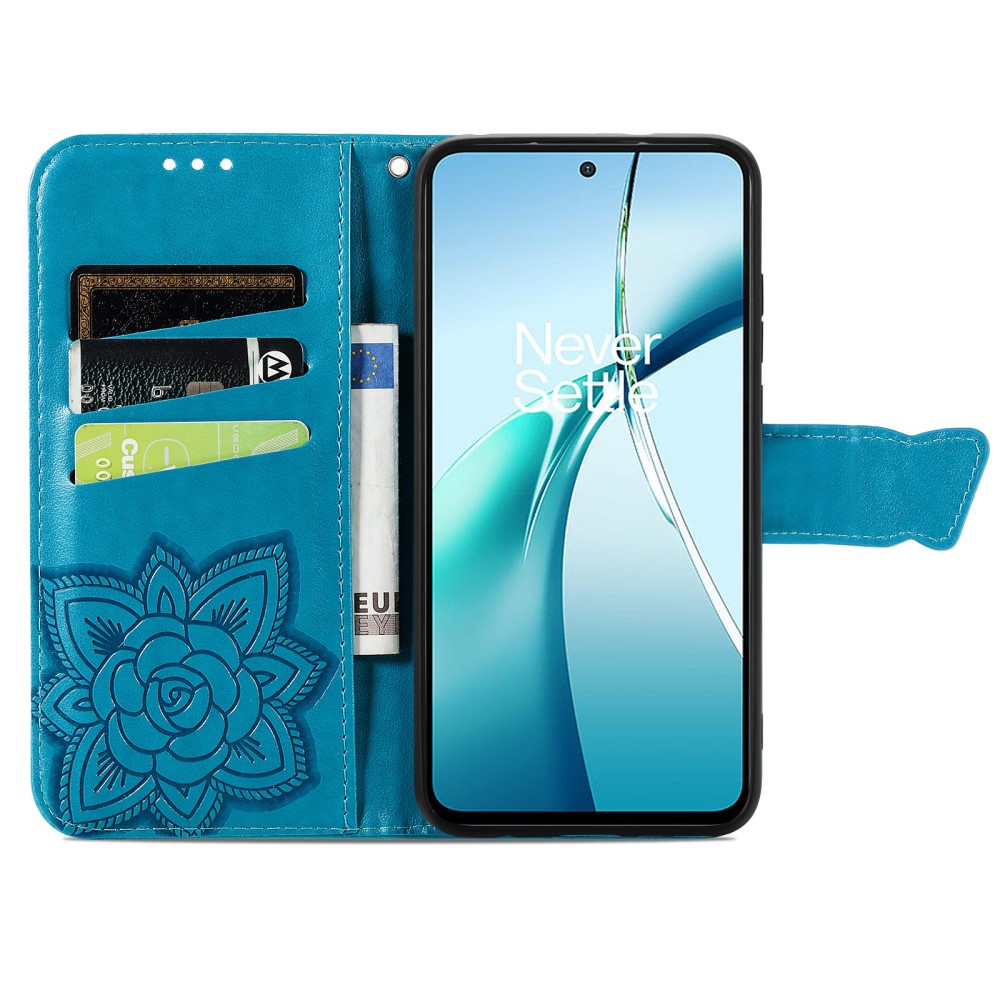 Samsung Galaxy S25 Edge Fodral Med Fjäril Tryck Blå