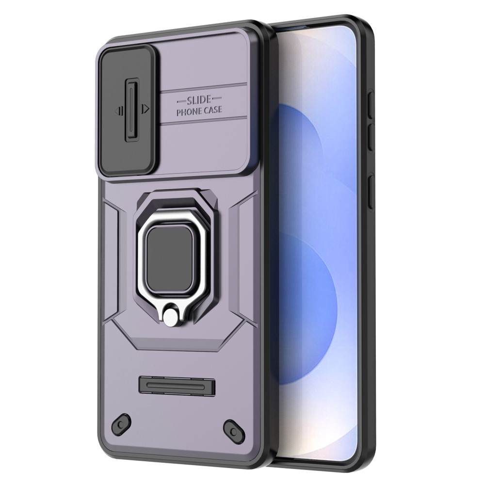Samsung Galaxy S25 Edge Skal CamShield Ring Hybrid Lila