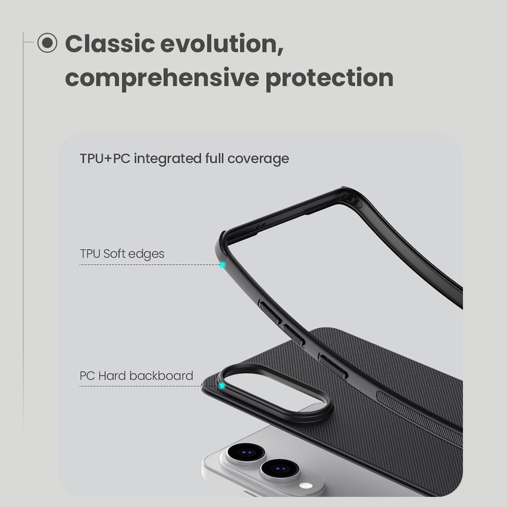 NILLKIN Samsung Galaxy S25 Edge Skal Frosted Shield Grön