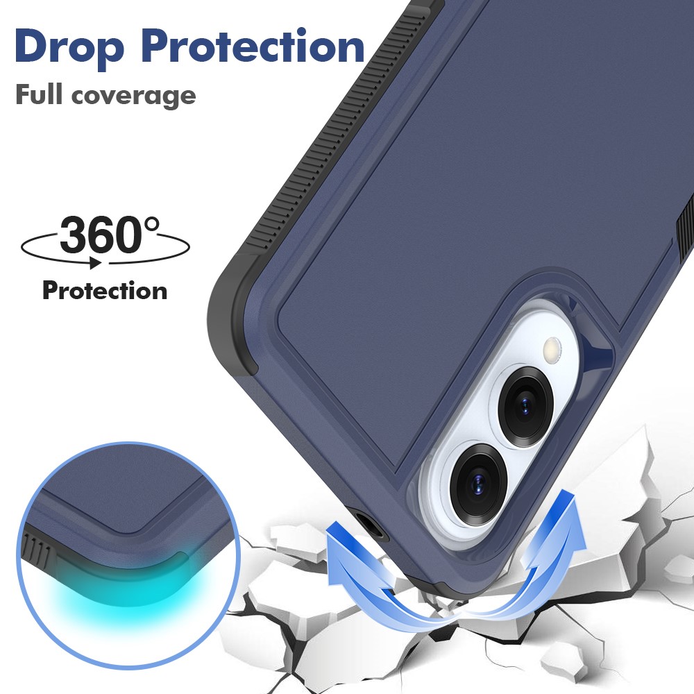 Samsung Galaxy S25 Edge Skal Extreme Shockproof Hybrid Blå