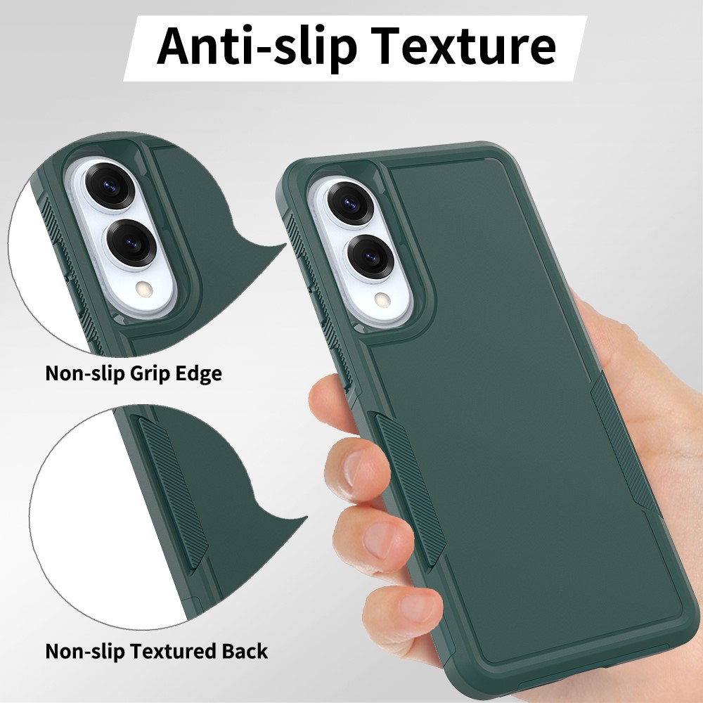 Samsung Galaxy S25 Edge Skal Extreme Shockproof Hybrid Grön