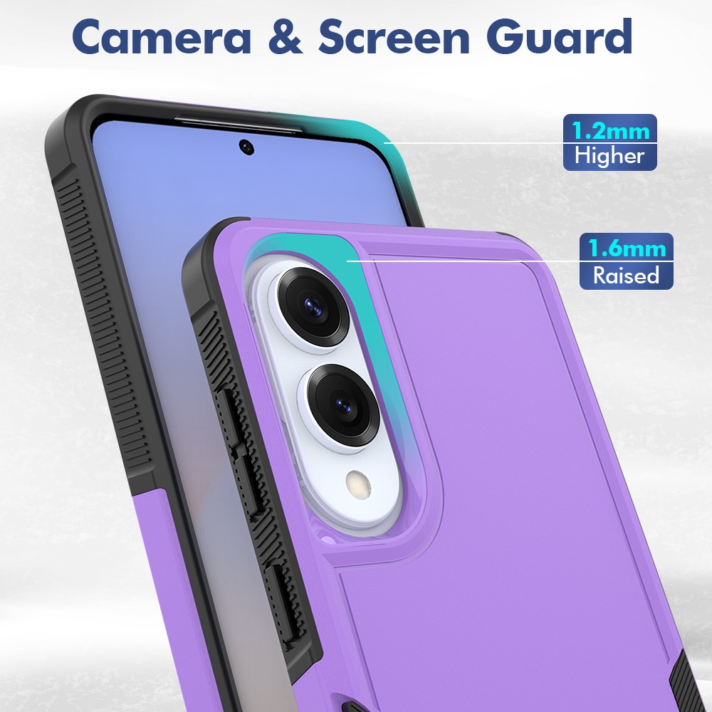 Samsung Galaxy S25 Edge Skal Extreme Shockproof Hybrid Lila