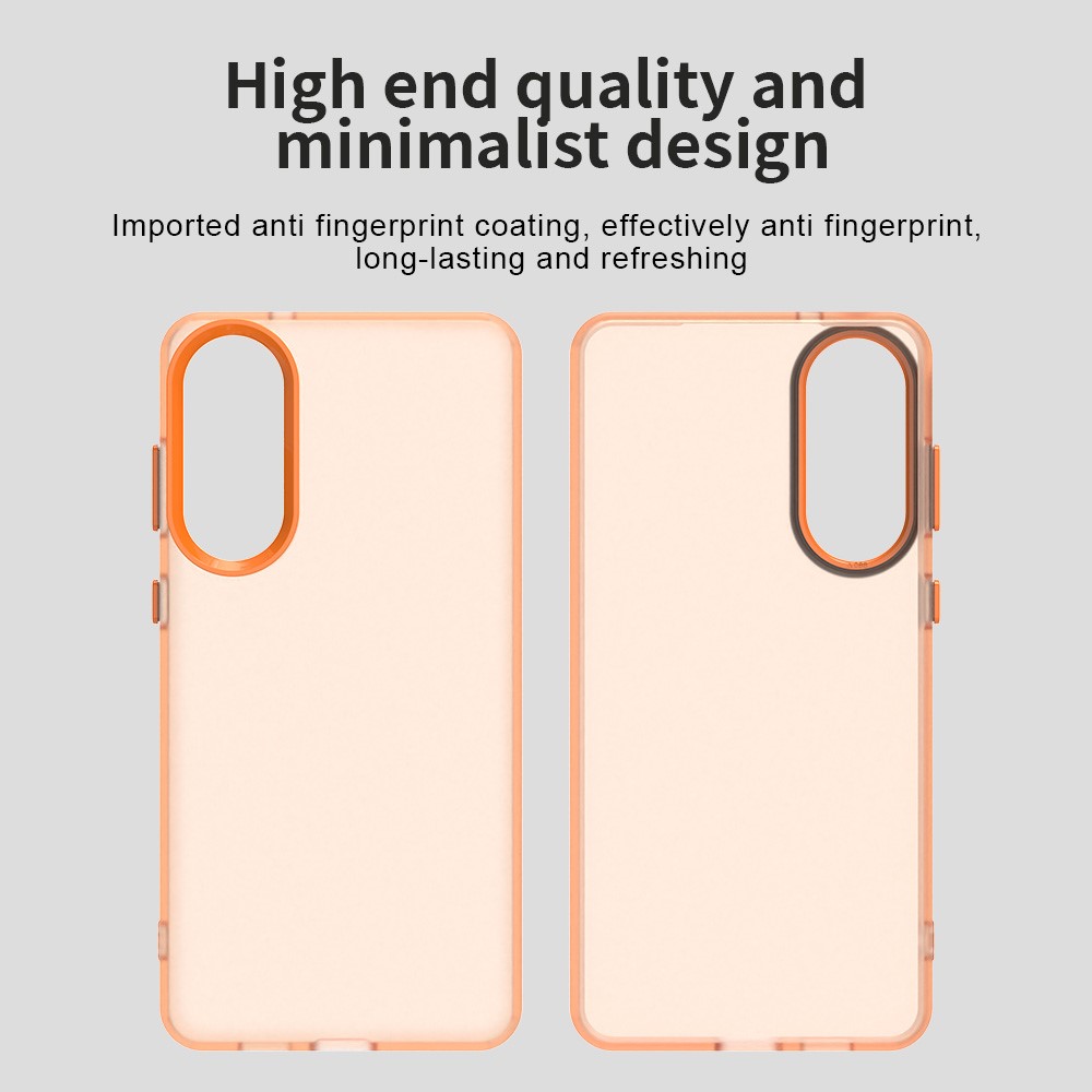 Samsung Galaxy S25 Edge Skal Slim Matt Orange
