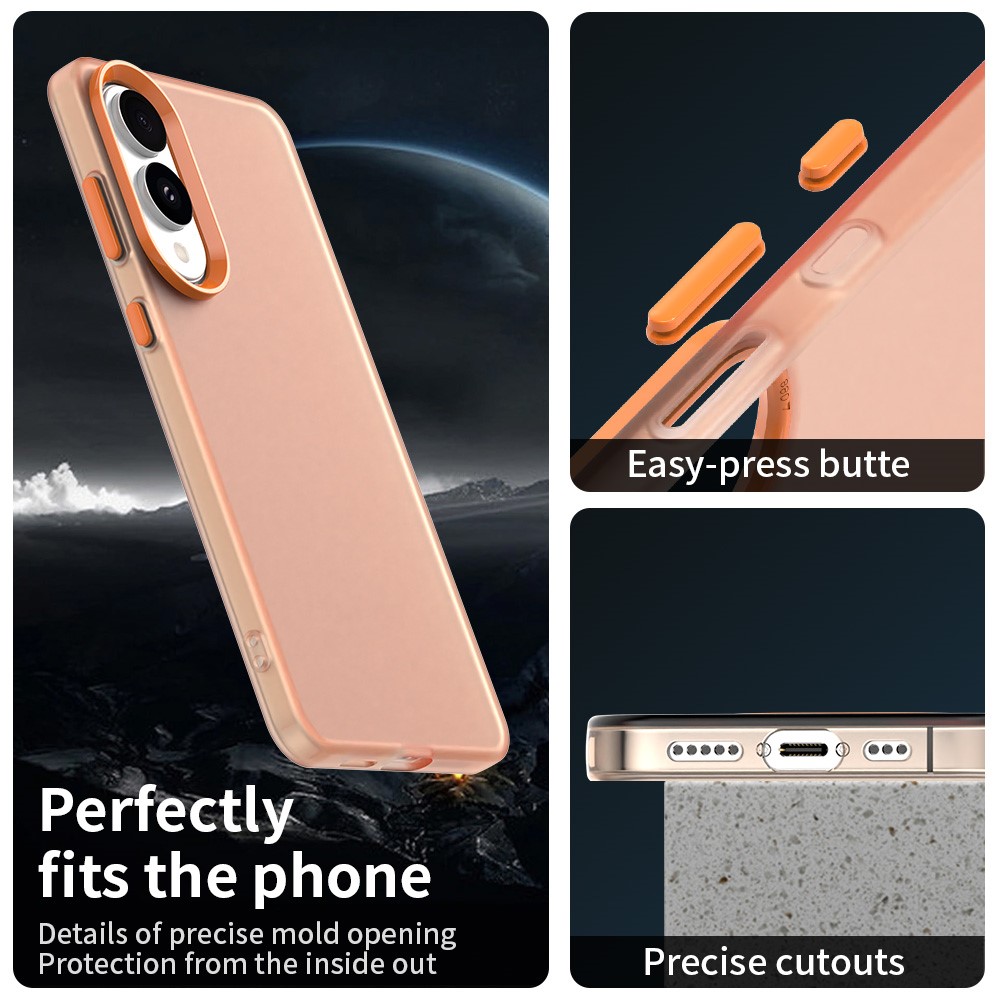 Samsung Galaxy S25 Edge Skal Slim Matt Orange