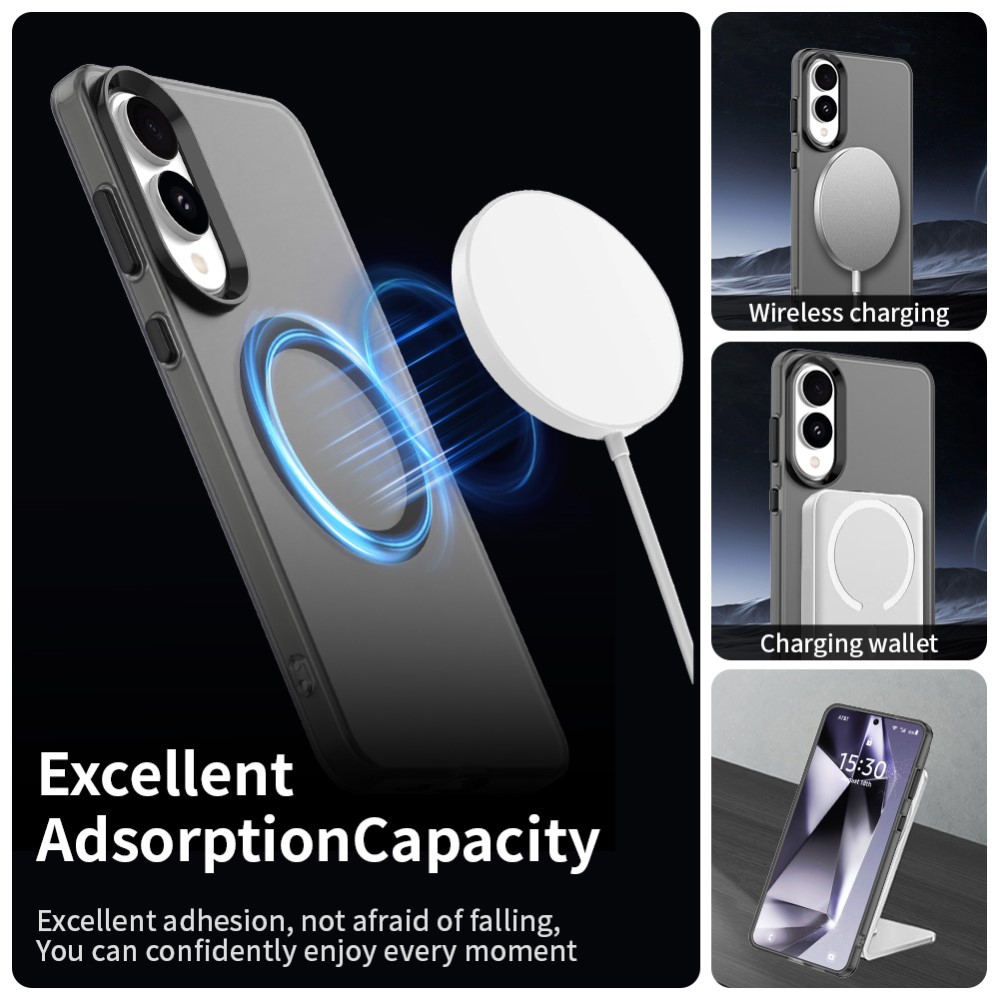 Samsung Galaxy S25 Edge Skal MagSafe Slim Matt Svart