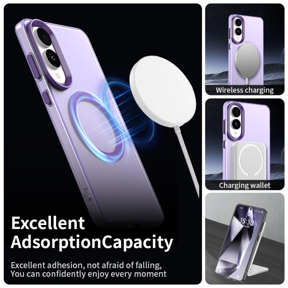 Samsung Galaxy S25 Edge Skal MagSafe Slim Matt Lila
