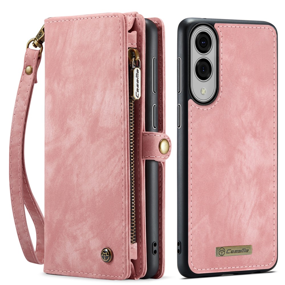 CASEME Samsung Galaxy S25 Edge Fodral Multifuntionell Rosa