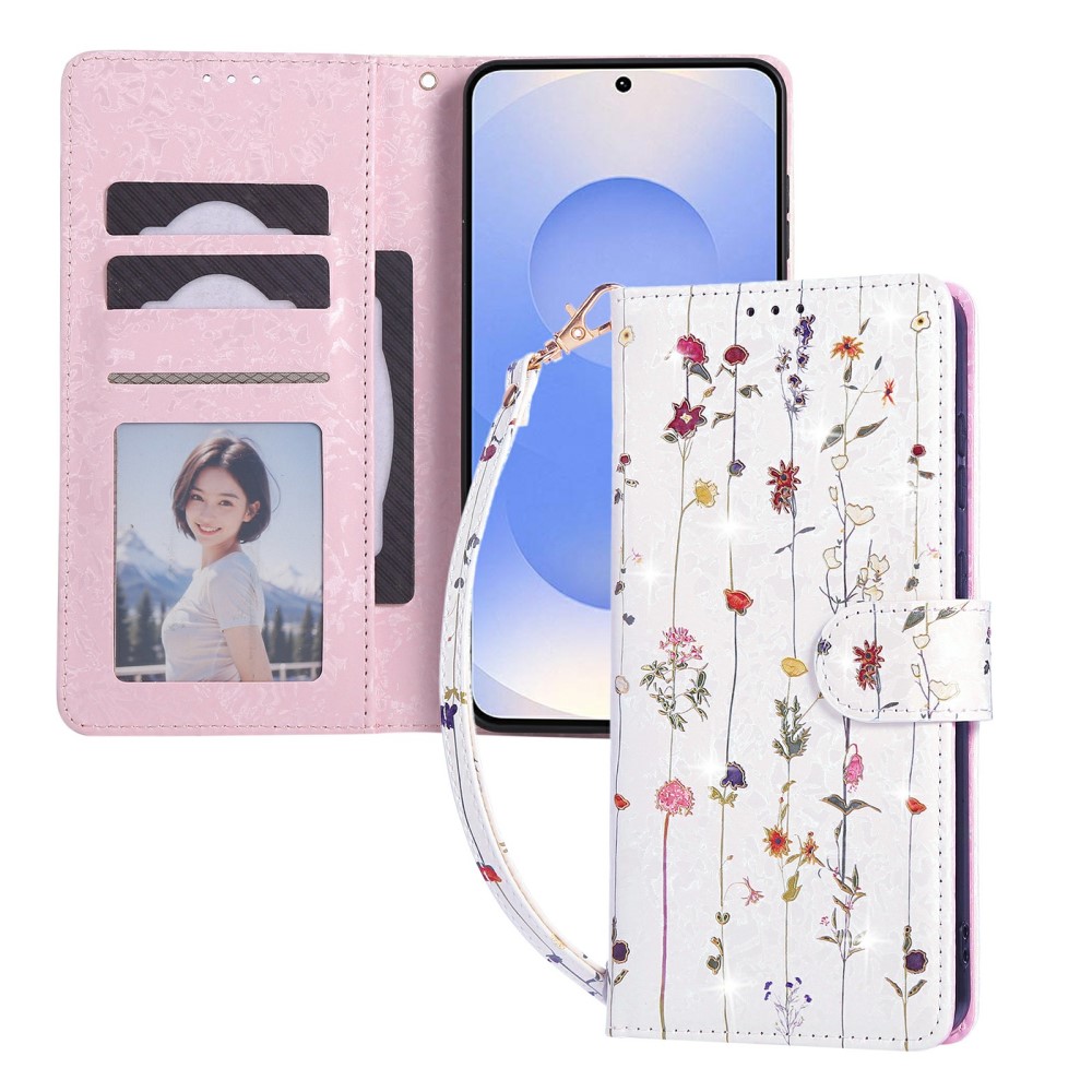 Samsung Galaxy S25 Edge Fodral RFID Små Blommor