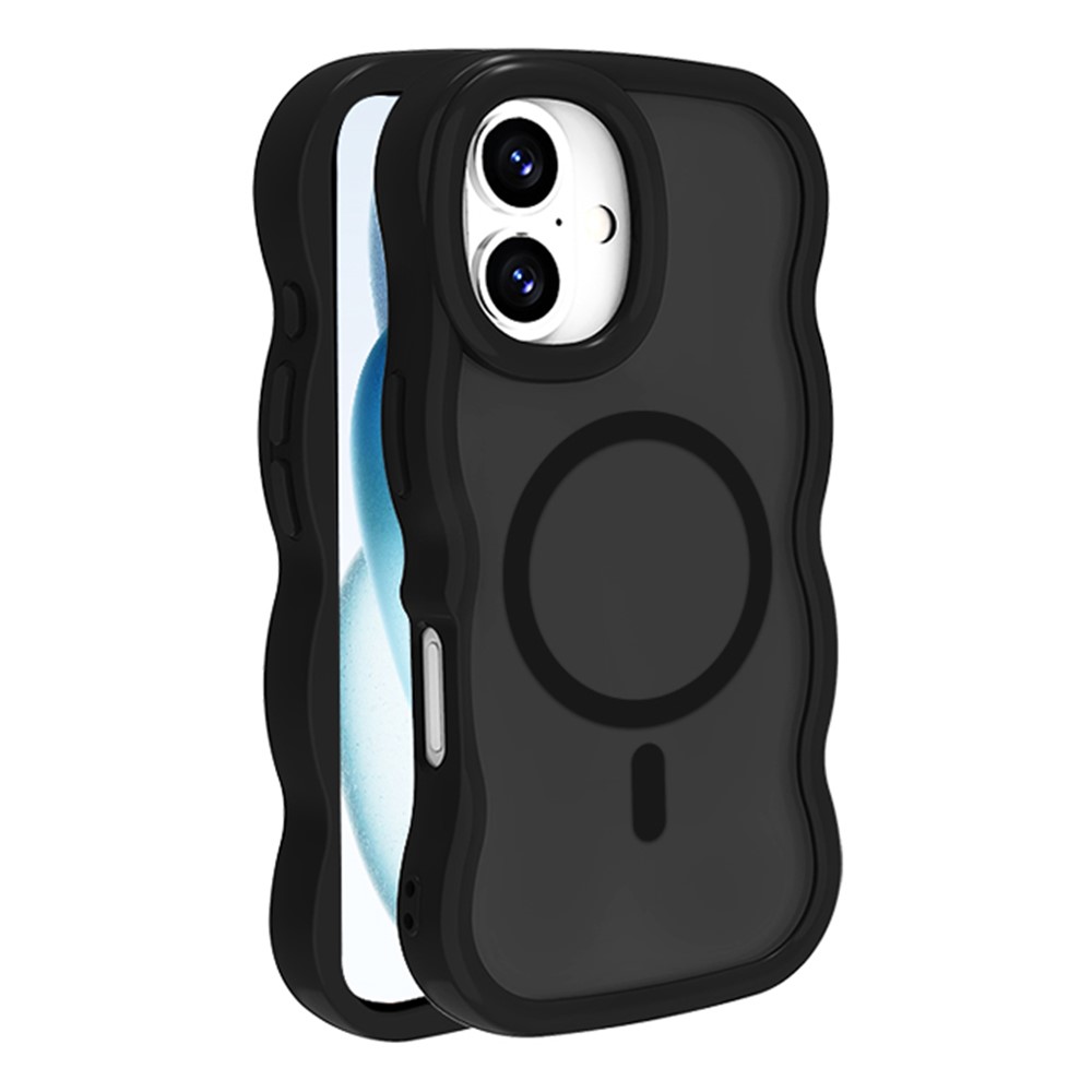 iPhone 16 Plus Skal MagSafe Wavy Matt Svart