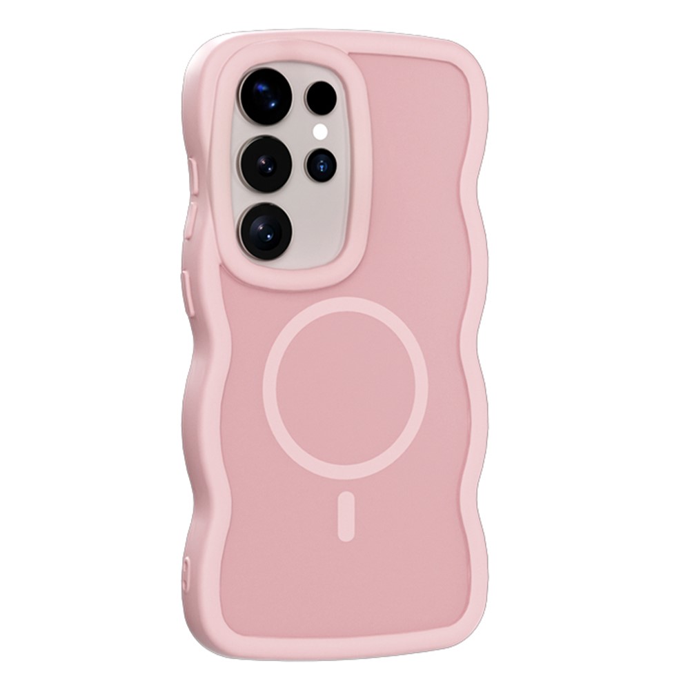Samsung Galaxy S24 Ultra Skal MagSafe Wavy Matt Rosa