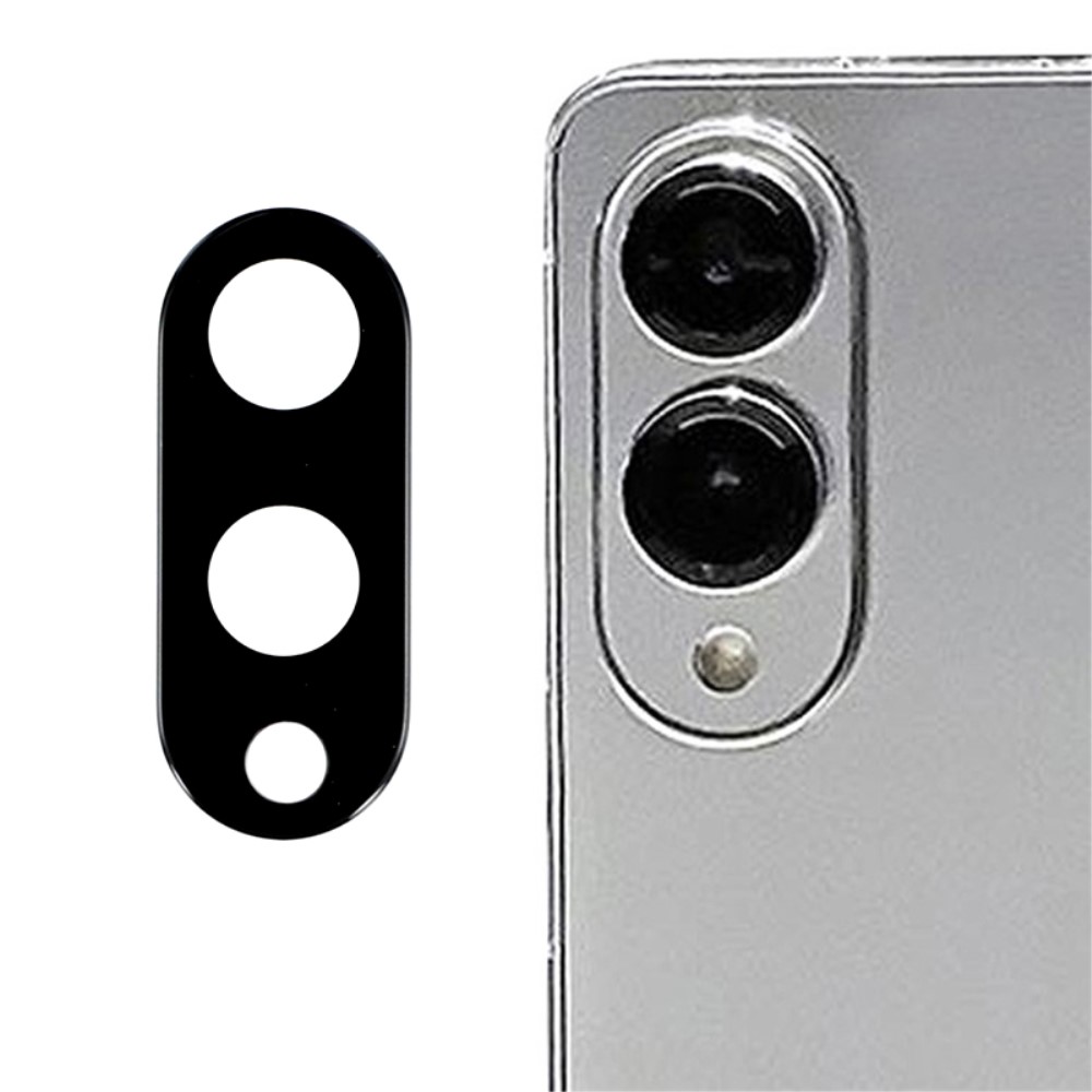 Samsung Galaxy S25 Edge Linsskydd Härdat Glas Svart