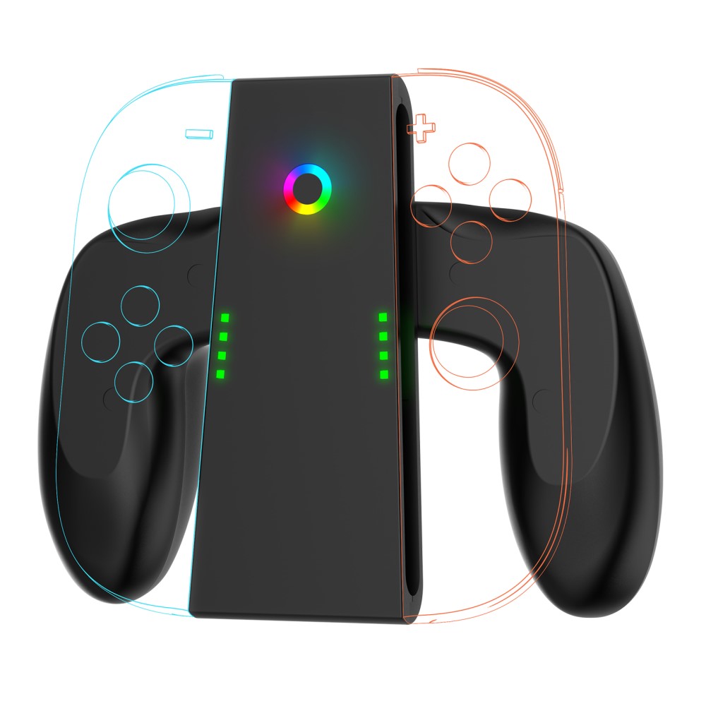 JYS Nintendo Switch 2 Joy-Con Charging Grip Svart