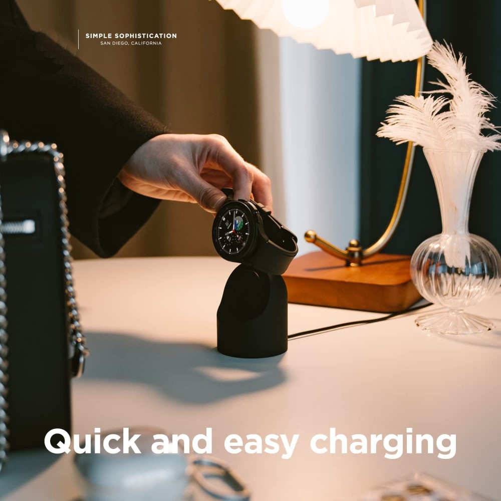 Samsung Galaxy Watch 5/5 Pro/6/7/FE Silikon Stativ Mörk Blå