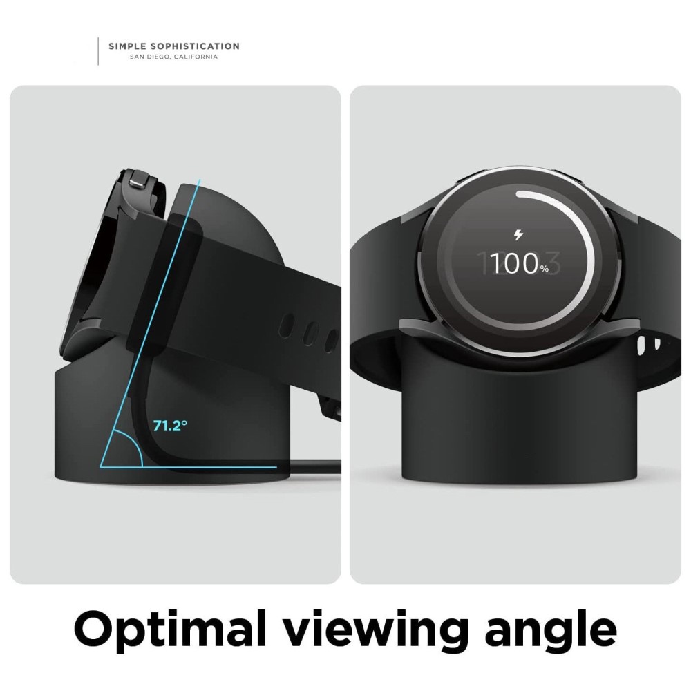 Samsung Galaxy Watch 5/5 Pro/6/7/FE Silikon Stativ Mörk Blå