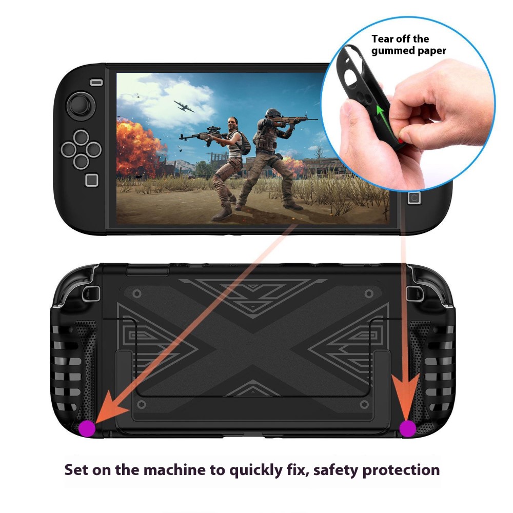 Nintendo Switch 2 Skal Med Stativ Hybrid Vit