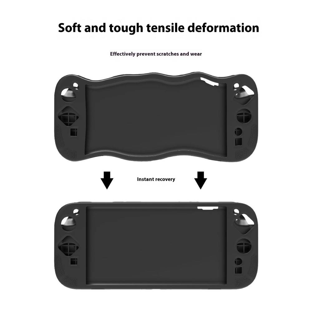 PGTECH Nintendo Switch 2 Skal Kickstand Silikon Svart