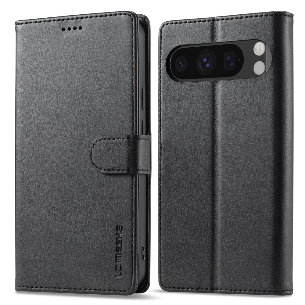 LC.IMEEKE Google Pixel 10 Pro XL Fodral Läder Svart