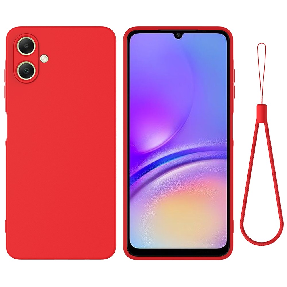 Samsung Galaxy A07 Skal Liquid Silikon Röd