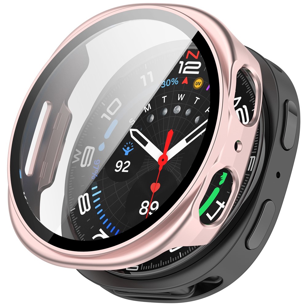 Samsung Galaxy Watch 8 40 mm Skal Med Skärmskydd Rosa