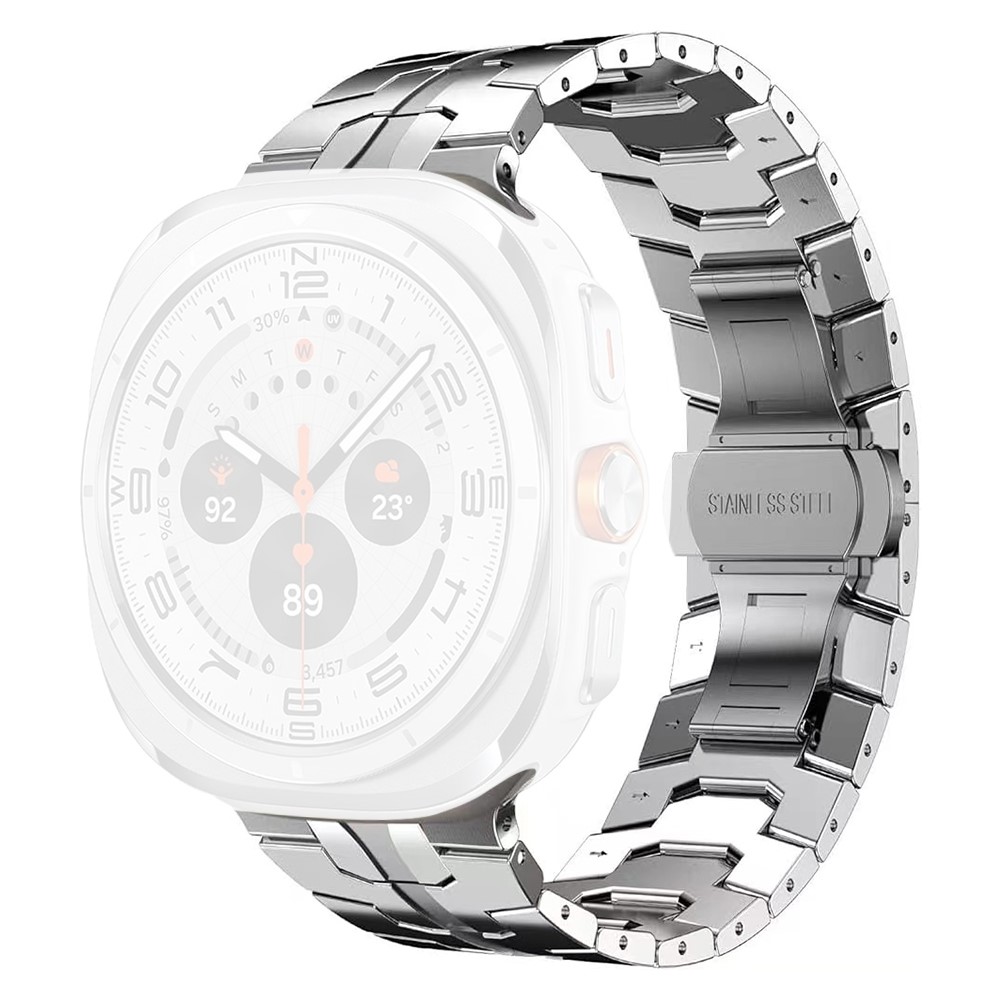 Galaxy Watch 8 46/44/40 mm Armband Metall Silver