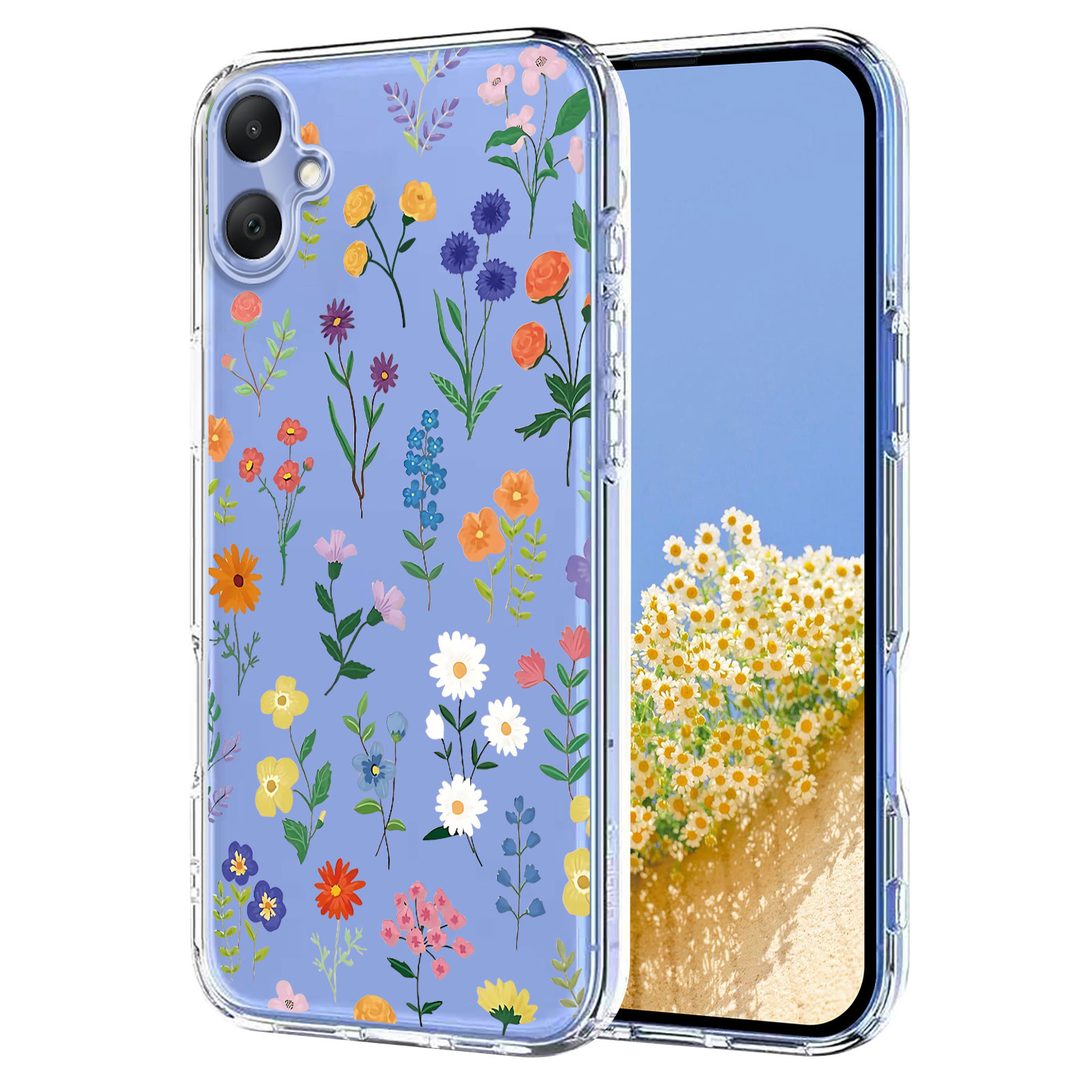 Samsung Galaxy A07 4G Skal Med Tryck Blommor