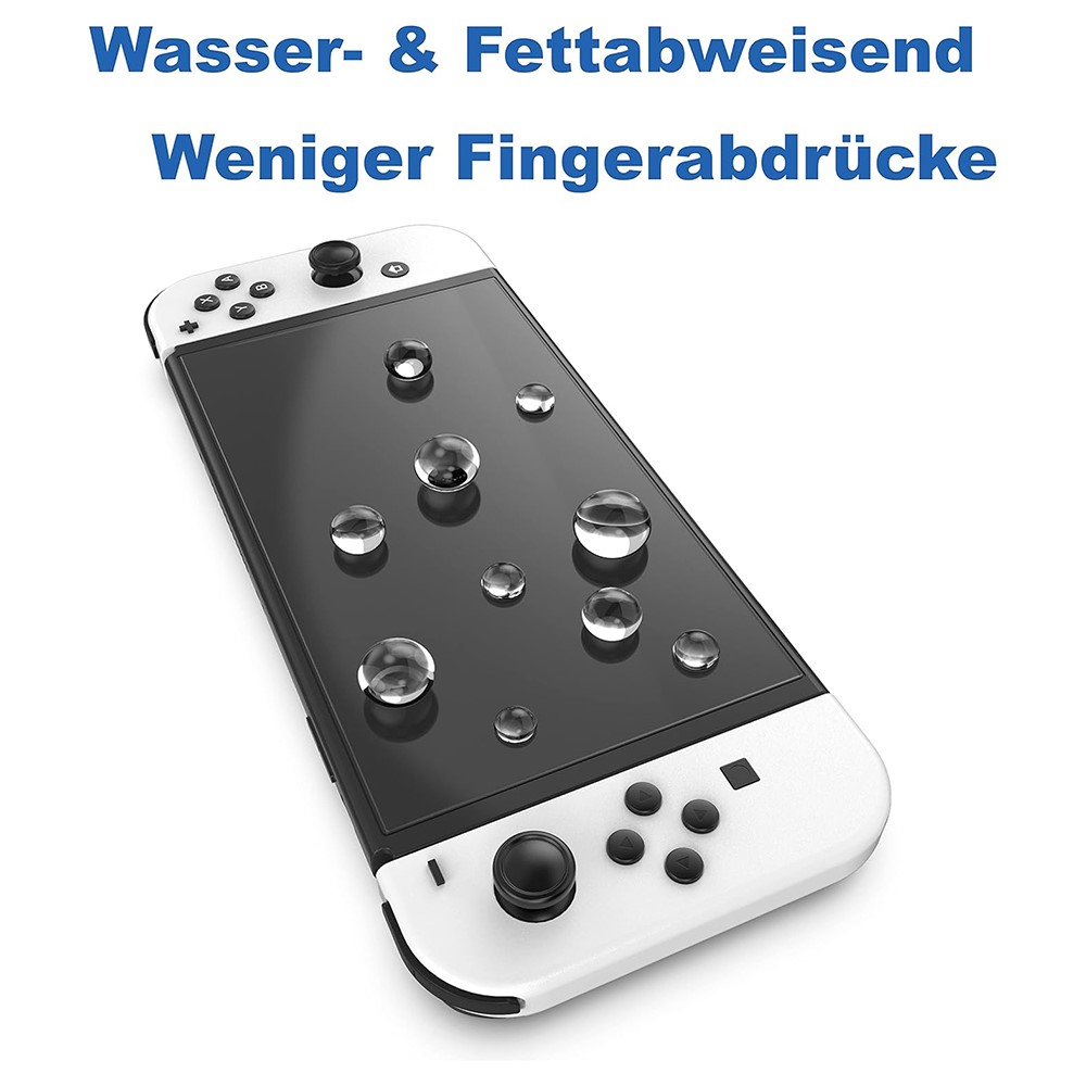Nintendo Switch OLED 2-PACK Skärmskydd Heltäckande Härdat Glas
