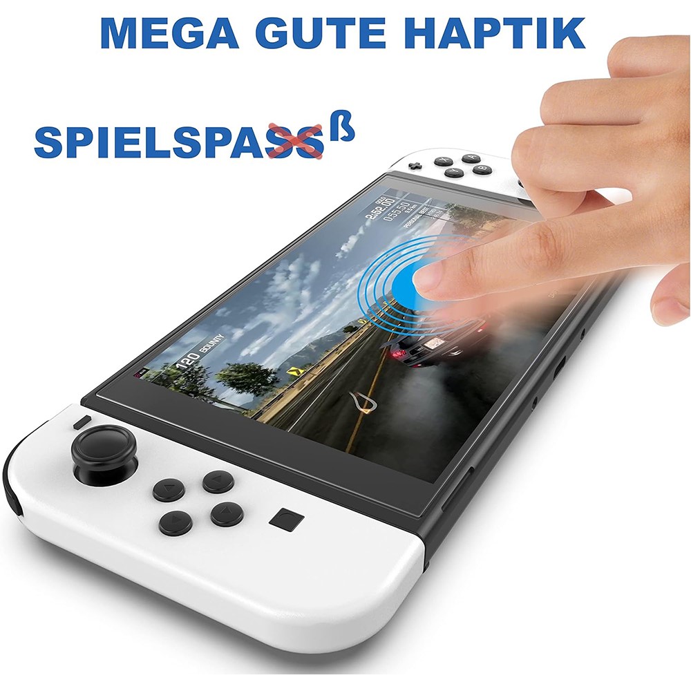 Nintendo Switch OLED 2-PACK Skärmskydd Heltäckande Härdat Glas