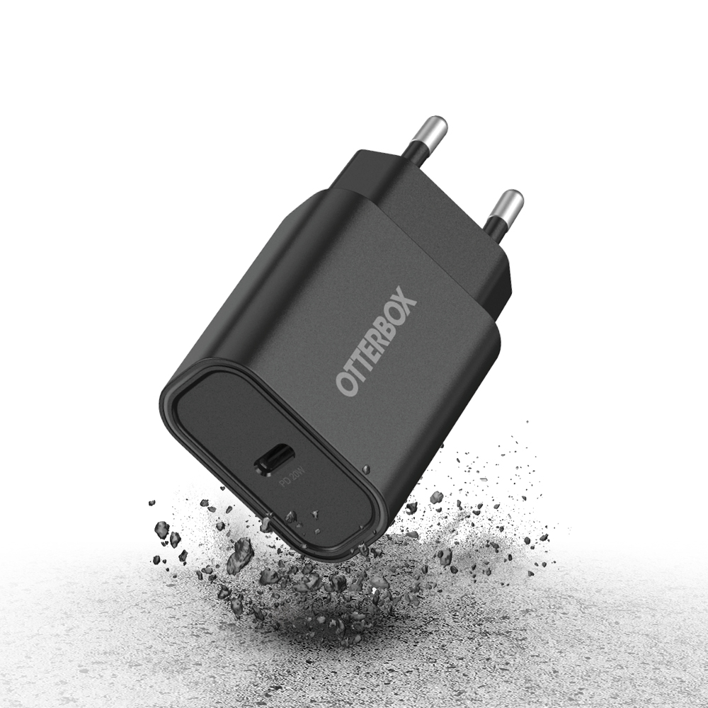 OtterBox 20W PD USB-C Väggladdare Svart