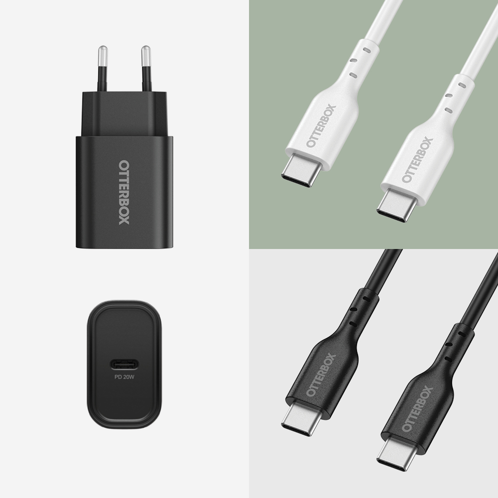 OtterBox 20W PD USB-C Väggladdare Svart