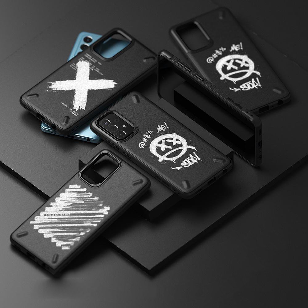 Samsung Galaxy A52 / A52s - Ringke Onyx Design TPU Skal - Graffiti