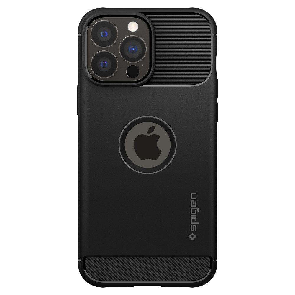 iPhone 13 Pro Max - Spigen Rugged Armor Skal - Matt Svart