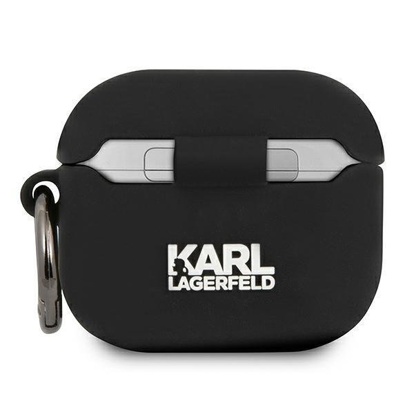 Karl Lagerfeld AirPods 3 - Silikon Choupette Skal Med Ring - Svart