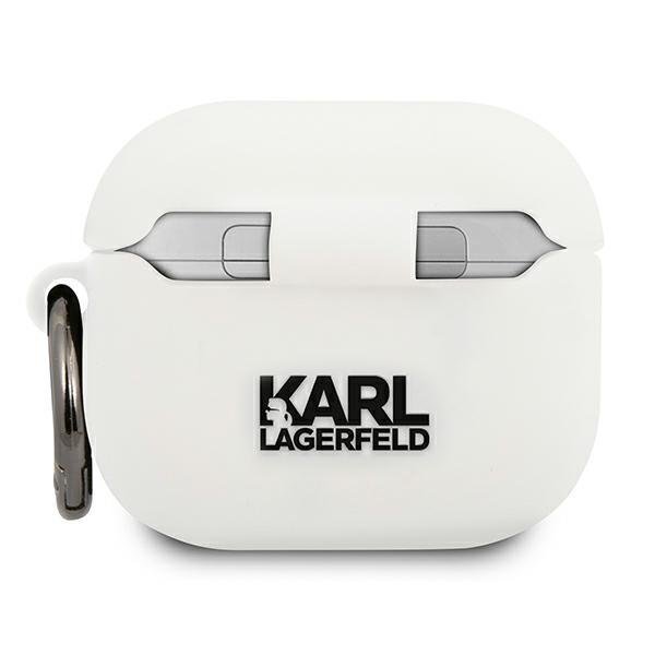 Karl Lagerfeld AirPods 3 - Silikon Choupette Skal Med Ring - Vit