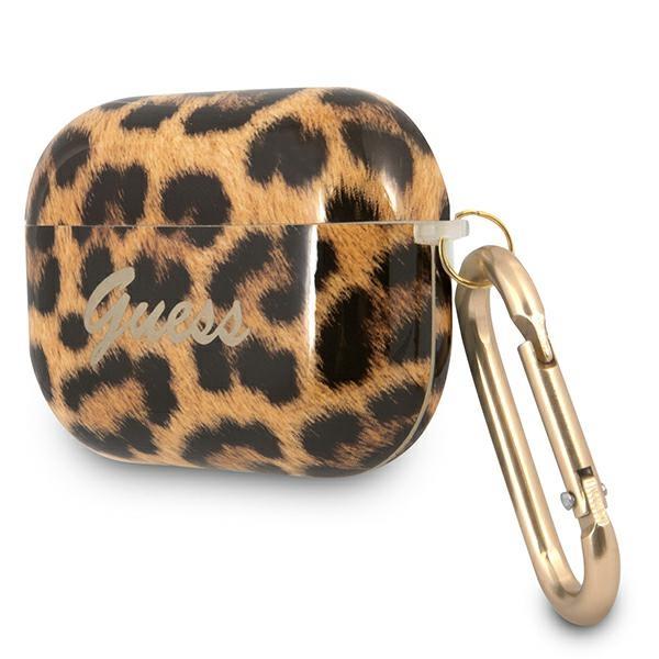 Guess AirPods Pro - Leopard Collection Med Karbinhake - Leopard Guld