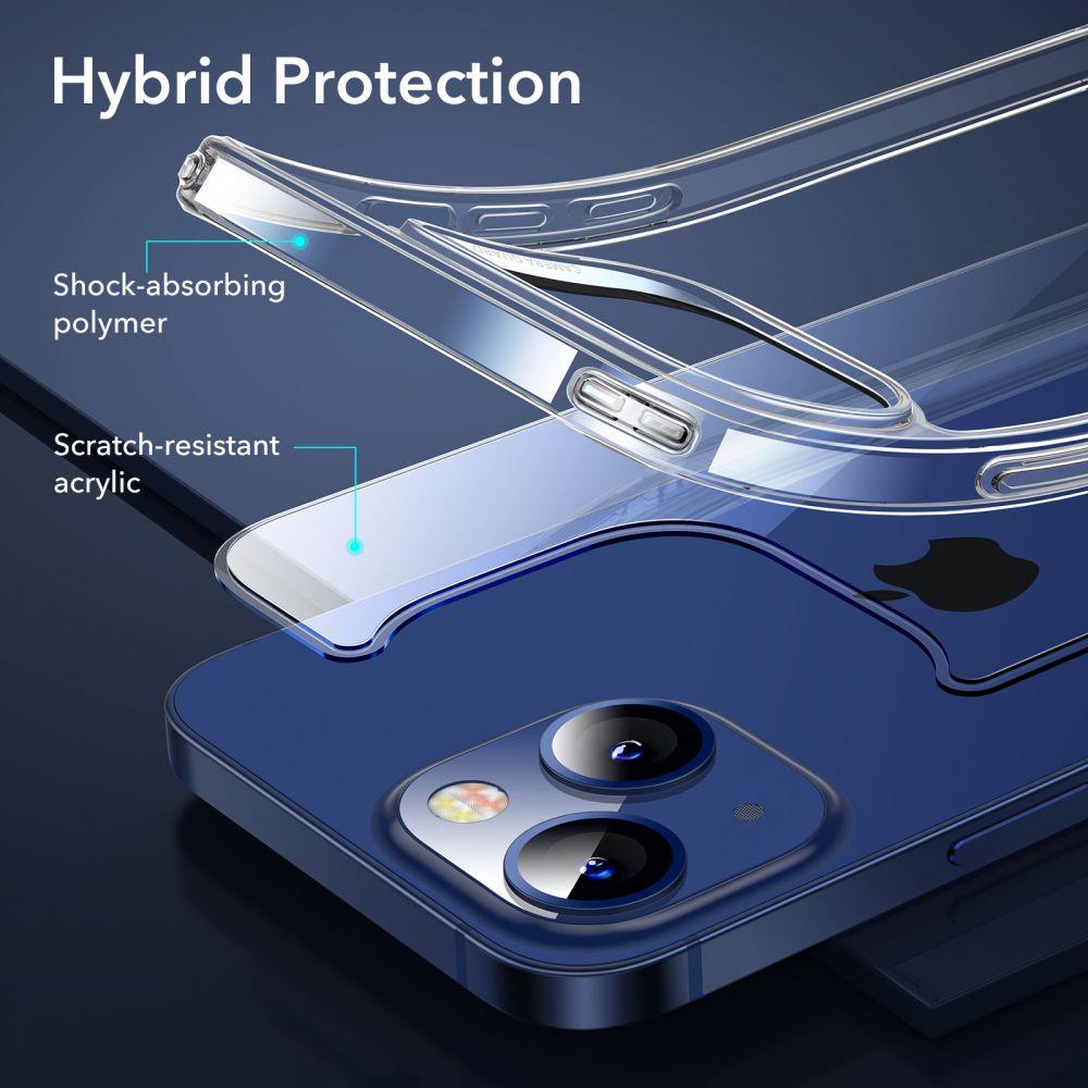 ESR iPhone 13 Skal Hybrid + 2-PACK Skrmskydd Transparent