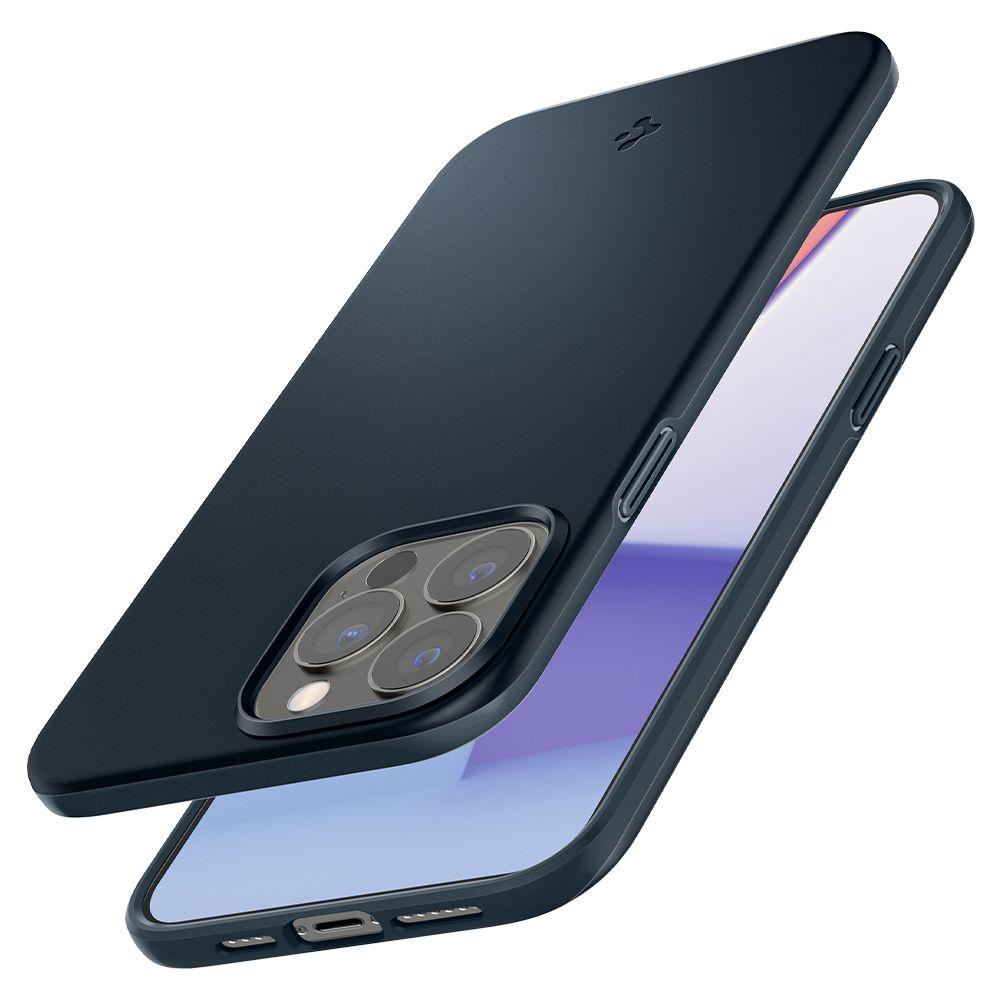 Spigen iPhone 13 Pro Max Skal Thin Fit Metal Slate