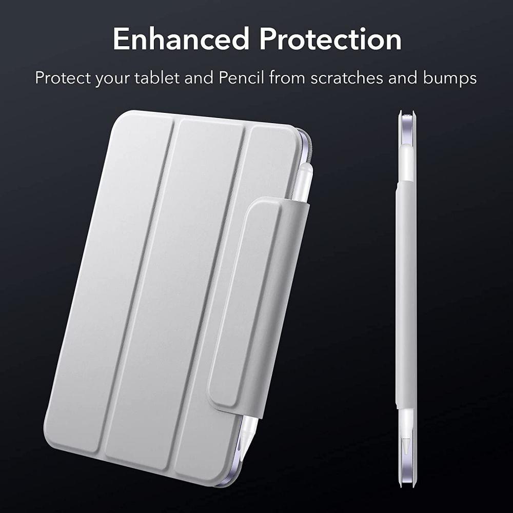 ESR iPad Mini (2021) Fodral 2in1 Magnetisk Tri-Fold Silver/Gr