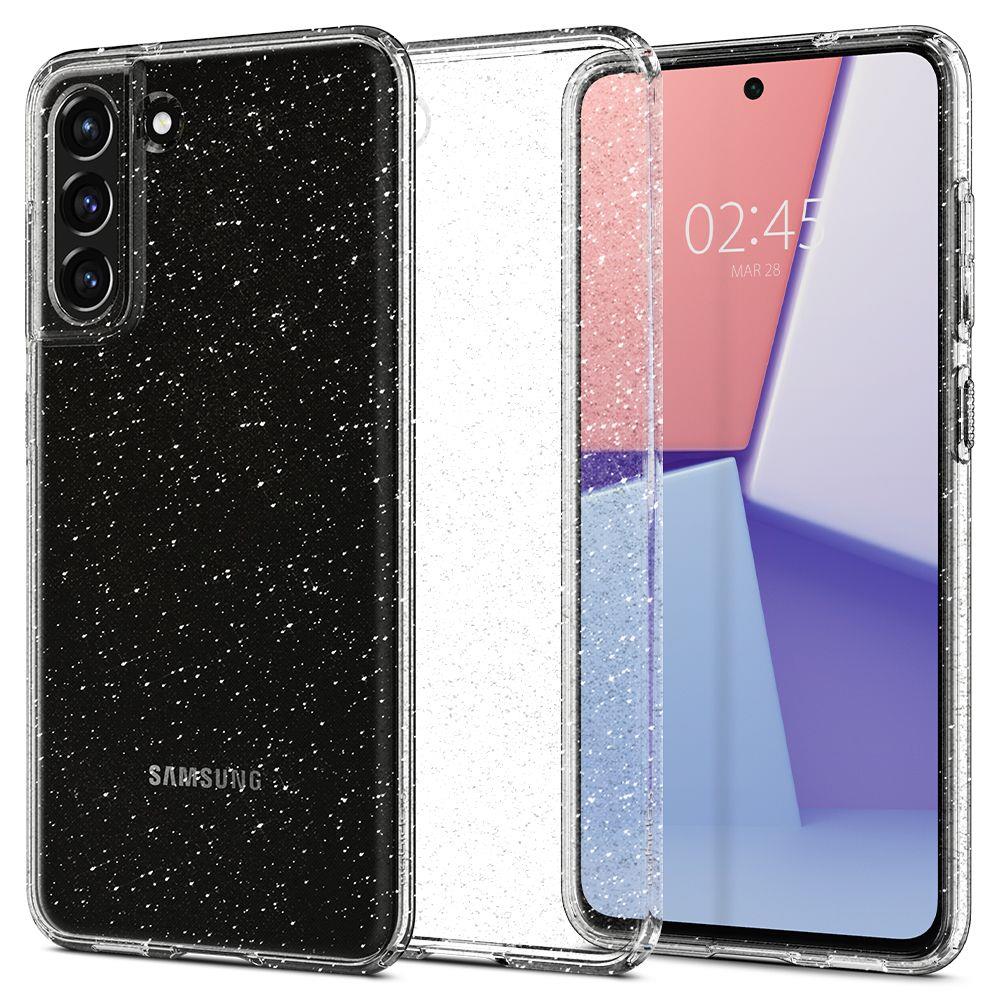 Spigen Samsung Galaxy S21 FE Skal Liquid Crystal Glitter