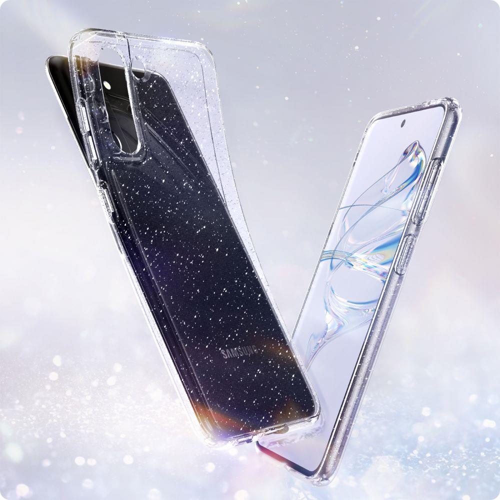 Spigen Samsung Galaxy S21 FE Skal Liquid Crystal Glitter