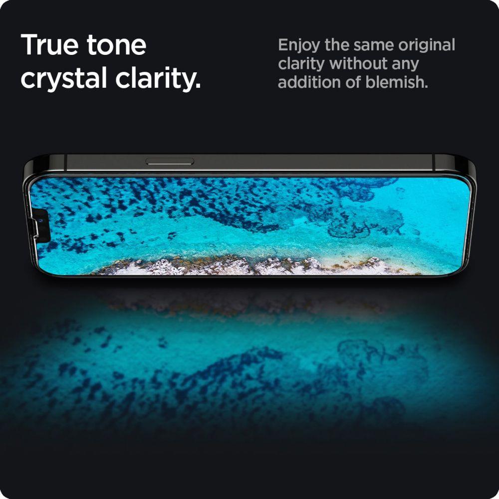 Spigen Spigen iPhone 13 / 13 Pro Slim Glas.tR Härdat Glas Privacy - Teknikhallen.se