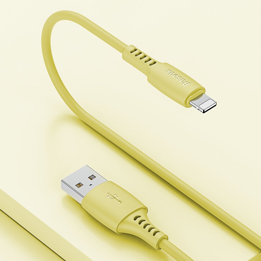 Baseus 1.2m Lightning Kabel 2.4A - Gul